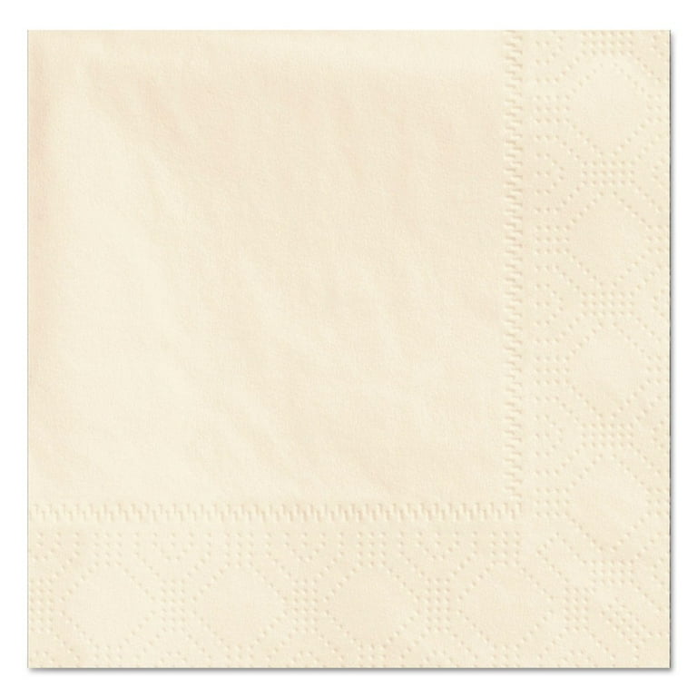 Beverage Napkins, 2-Ply, 9 1/2 x 9 1/2, Ecru, 1000/Carton Beverage Napkins, 2-Ply, 9 1/2 x 9 1/2, Ecru, 1000/Carton