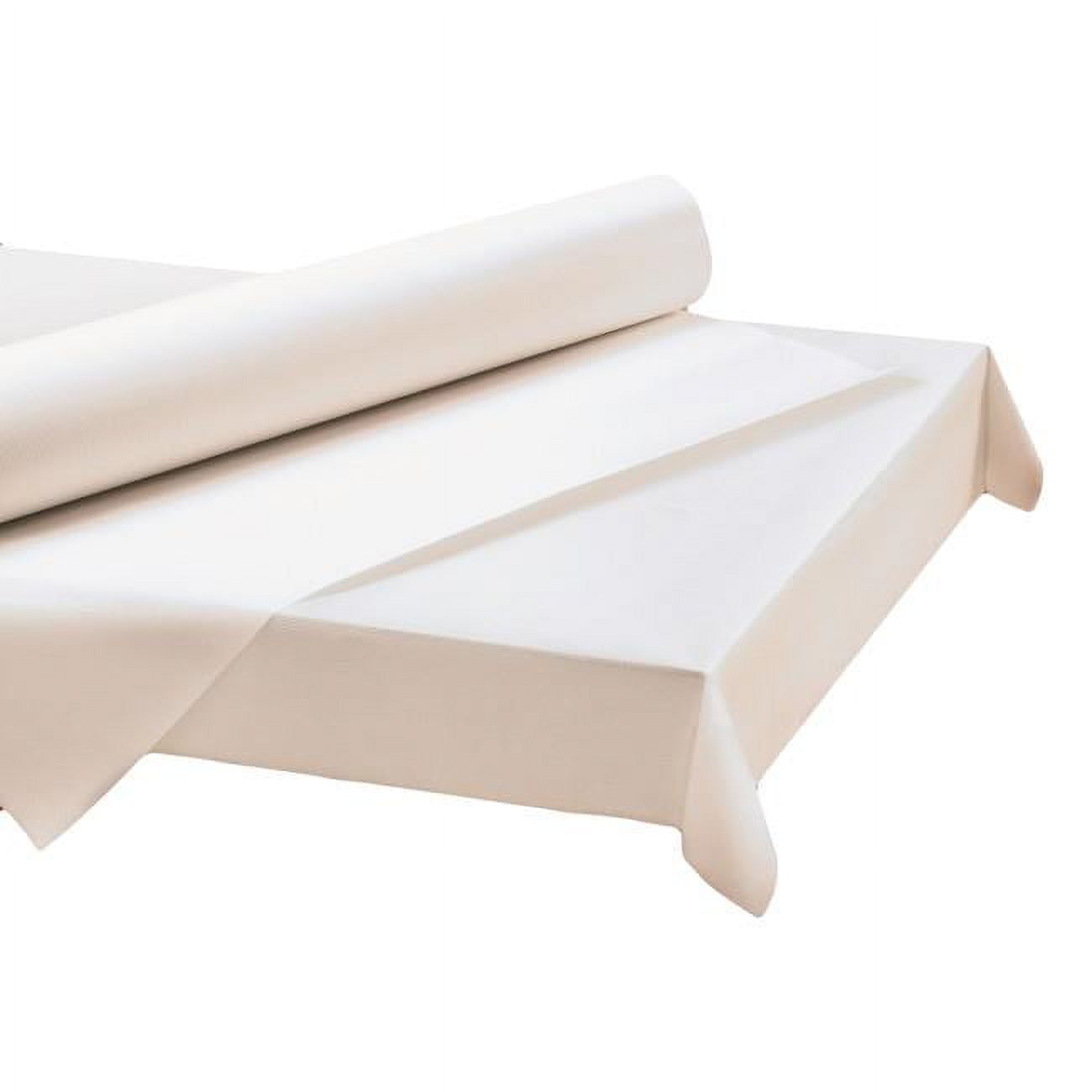 Hoffmaster 260045 PE 40 x 300 in. White Paper Roll Table Cover