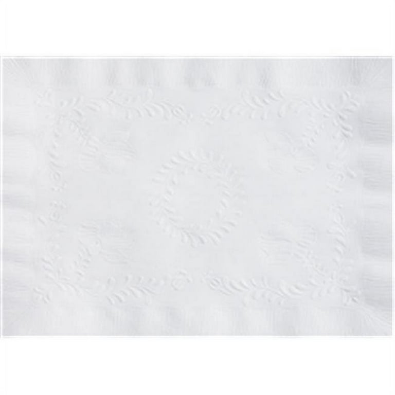 Classic Embossed Straight Edge Placemats, 10 x 14, White, 1,000/Carton Classic Embossed Straight Edge Placemats, 10 x 14, White, 1,000/Carton