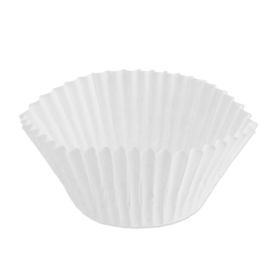 Hoffmaster Round Baking Cup White Paper, 2 oz., 4.75" Top Length x 2" Bottom Length x 1.375" Height | 10000/Case