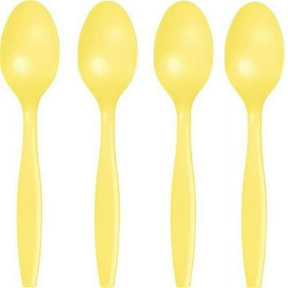 Hoffmaster Group 010560 Premium Plastic Spoons, Mimosa - 24 per Case - Case of 12