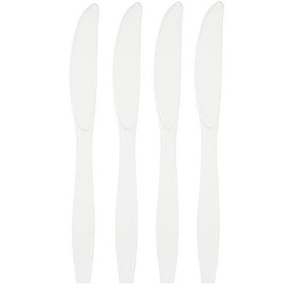 Hoffmaster Group 010570 Premium Plastic Knives, White - 24 per Case - Case of 12