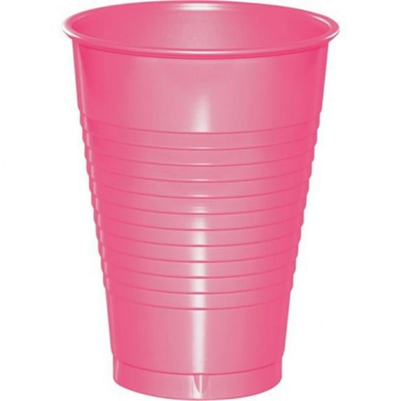 Hoffmaster Group 28304281 16 oz Plastic Cups, Candy Pink - 20 per Case - Case of 12