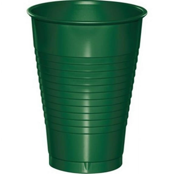 Hoffmaster Group 28312471 12 oz Plastic Cups, Hunter Green - 20 per Case - Case of 12