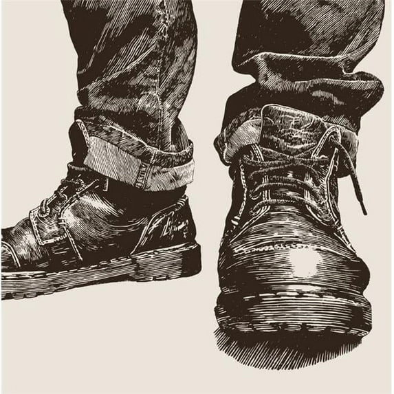 Hoffmaster Group 317644 3-Ply Luncheon Napkin, Boots - 16 per Case - Case of 12