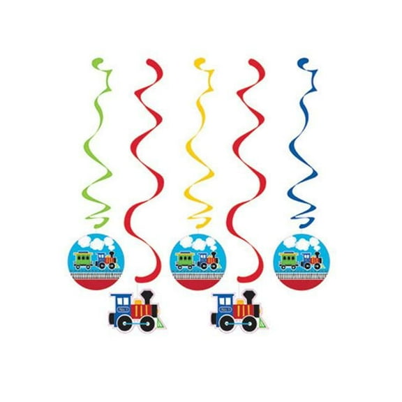 Hoffmaster Group 324343 All Aboard Dizzy Assorted Danglers, Pack of 6 - 5 Per Pack