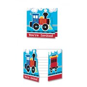 Hoffmaster Group 324346 All Aboard Invitation Gatefold, Pack of 6 - 8 Per Pack