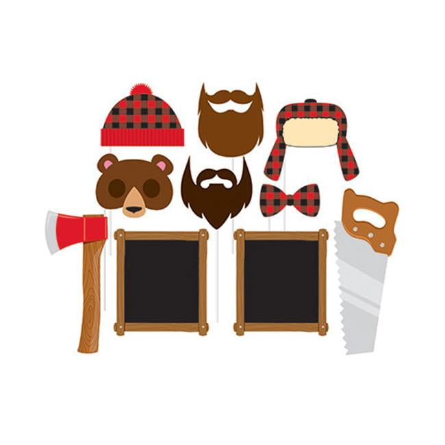 Hoffmaster Group 324555 Lumberjack Enhanced Decor Photo Props, Pack of 6 - 10 Per Pack