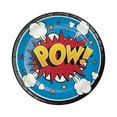 thumbnail image 1 of Hoffmaster Group 324836 Superhero Slogans Luncheon Plate, Pack of 12 - 8 Per Pack, 1 of 2