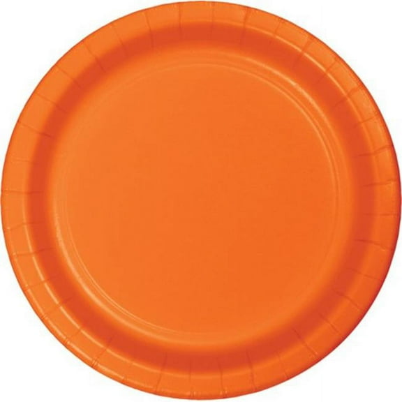 Hoffmaster Group 533282 7 in. Lunch Plate, Orange - 8 per Case - Case of 12