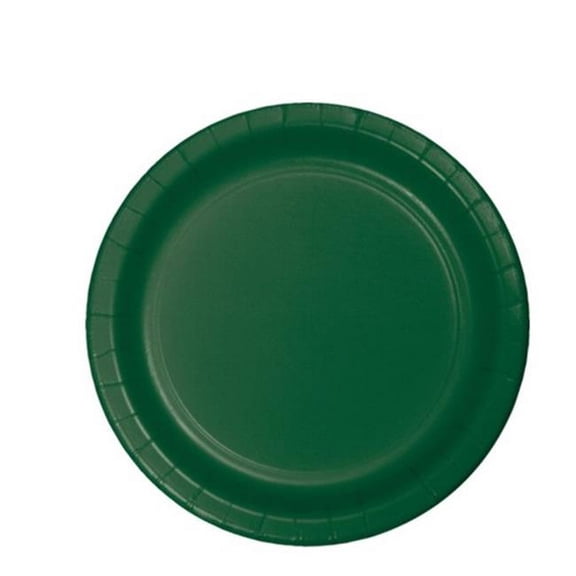 Hoffmaster Group 793124B 7 in. Lunch Plate, Hunter Green - 24 per Case - Case of 10