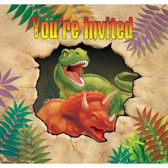 Access Dino Blast Invitation Card, 8 Ct