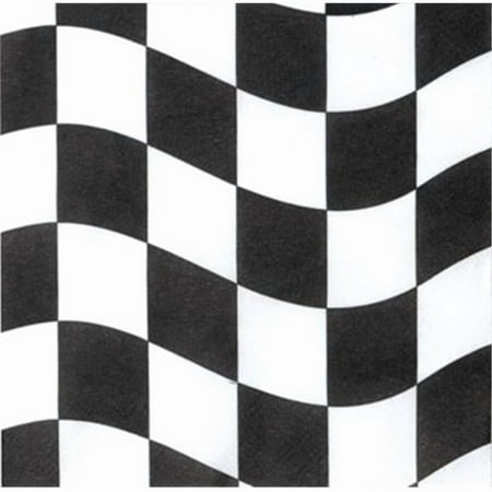 Hoffmaster Group 650944 Race Theme Party Beverage Napkins - 18 per Case - Case of 12