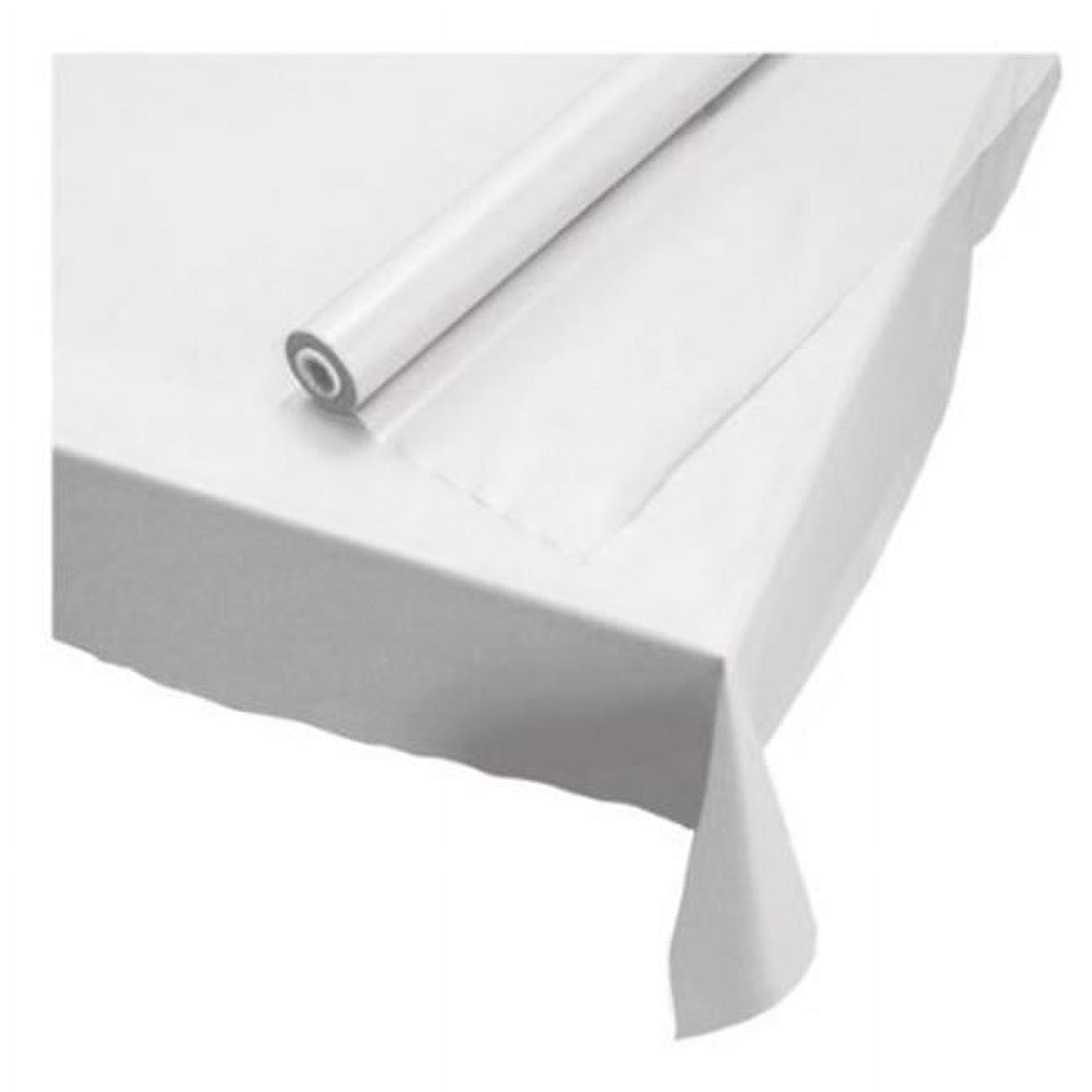 Hoffmaster HF Plastic Roll Tablecover White 40 in. x 100 ft