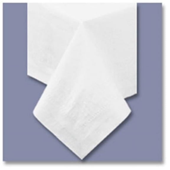 Hoffmaster HFM 210066 72 x 72 in. Tissue-Poly Tablecovers - White