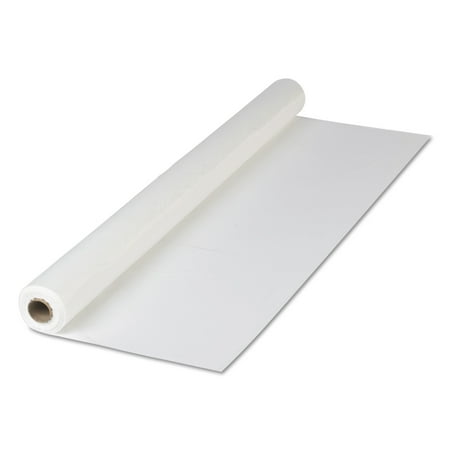 Hoffmaster Plastic Roll Tablecover, 40" x 300 ft, White