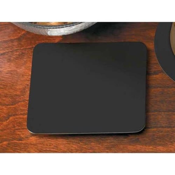 Hoffmaster Square Light Weight Black Coaster, 4 inch - 500 per case.