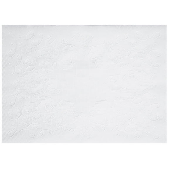 Hoffmaster Straight Edge Placemat White Dubonnet, 9.75" Length x 14" Width | 1000/Case