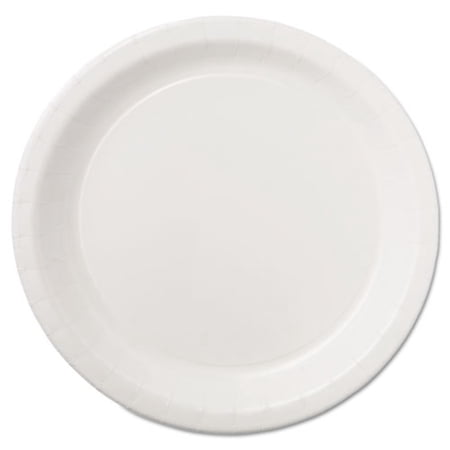 Hoffmaster White Coated Paper Lunch Plates, 9", 500 Count