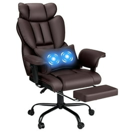 Ergonomic High Back Office Chair with Massager Footrest Neck Support Adjustable Reclining Desk Chair Walmart