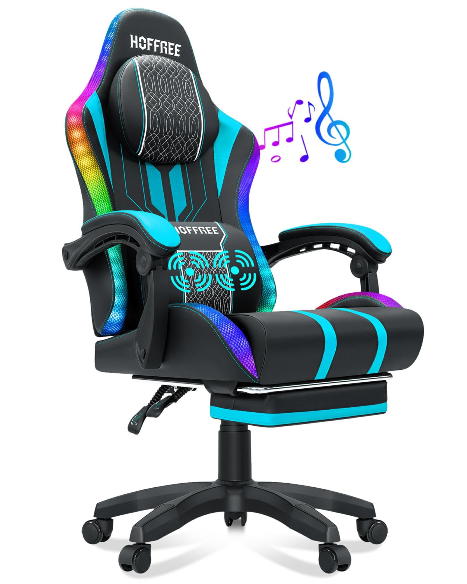 HOFFREE Big and Tall Gaming Chair with Speakers and Kenya Ubuy