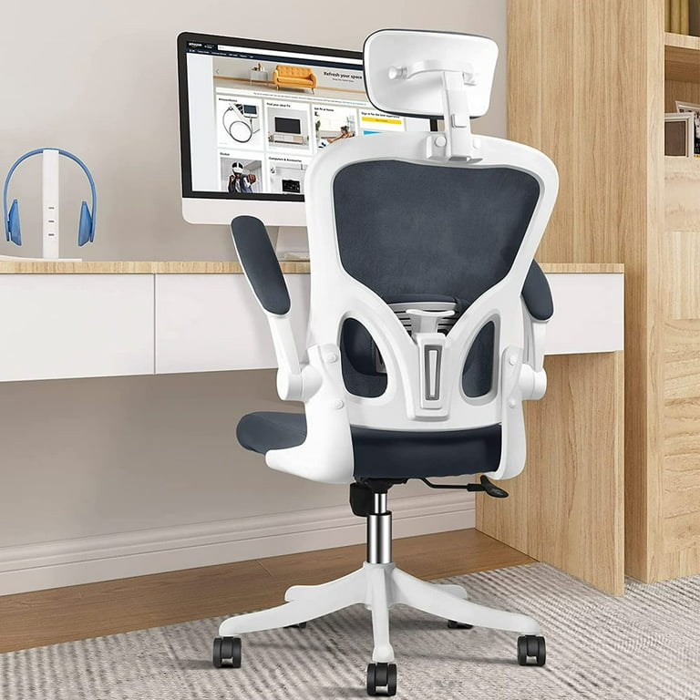 Flysky Ergonomic Office Desk Chair Breathable Mesh Swivel  Computer Chair, Lumbar Back Support Task Chair, Office Chairs with Wheels  and Flip-up Arms,Executive Rolling Chair : Home & Kitchen