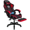 thumbnail image 1 of Hoffree Gaming Chair Massage Game Chair with Footrest and Massage Lumbar Support Ergonomic Computer Chair Height Adjustable with Swivel Seat and Headrest, 1 of 9