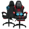 Hoffree Gaming Chair with Speakers Big and Tall Video Game Chair with