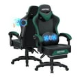 thumbnail image 1 of Hoffree Gaming Chair with Speakers PU Gamer Chair with footrest and massage Egonomic Computer Game Chair with Headrest and Lumbar Support for Adults and Office Gaming, 440 LBS, 1 of 11