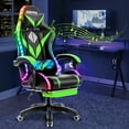 thumbnail image 1 of Hoffree Gaming Chair with Speakers Video Game Chair Bluetooth  Music Heavy Duty Ergonomic Computer Office Desk Chair for Adults, 1 of 7