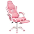 thumbnail image 1 of Hoffrree Gaming Chair with Wide Seat Big and Tall Office Chair with Footrest and Massage High Back Gamer Chair with Linkage Armrest Headrest and Lumbar Support Swivel Seat Height Adjustable for Adults, 1 of 7