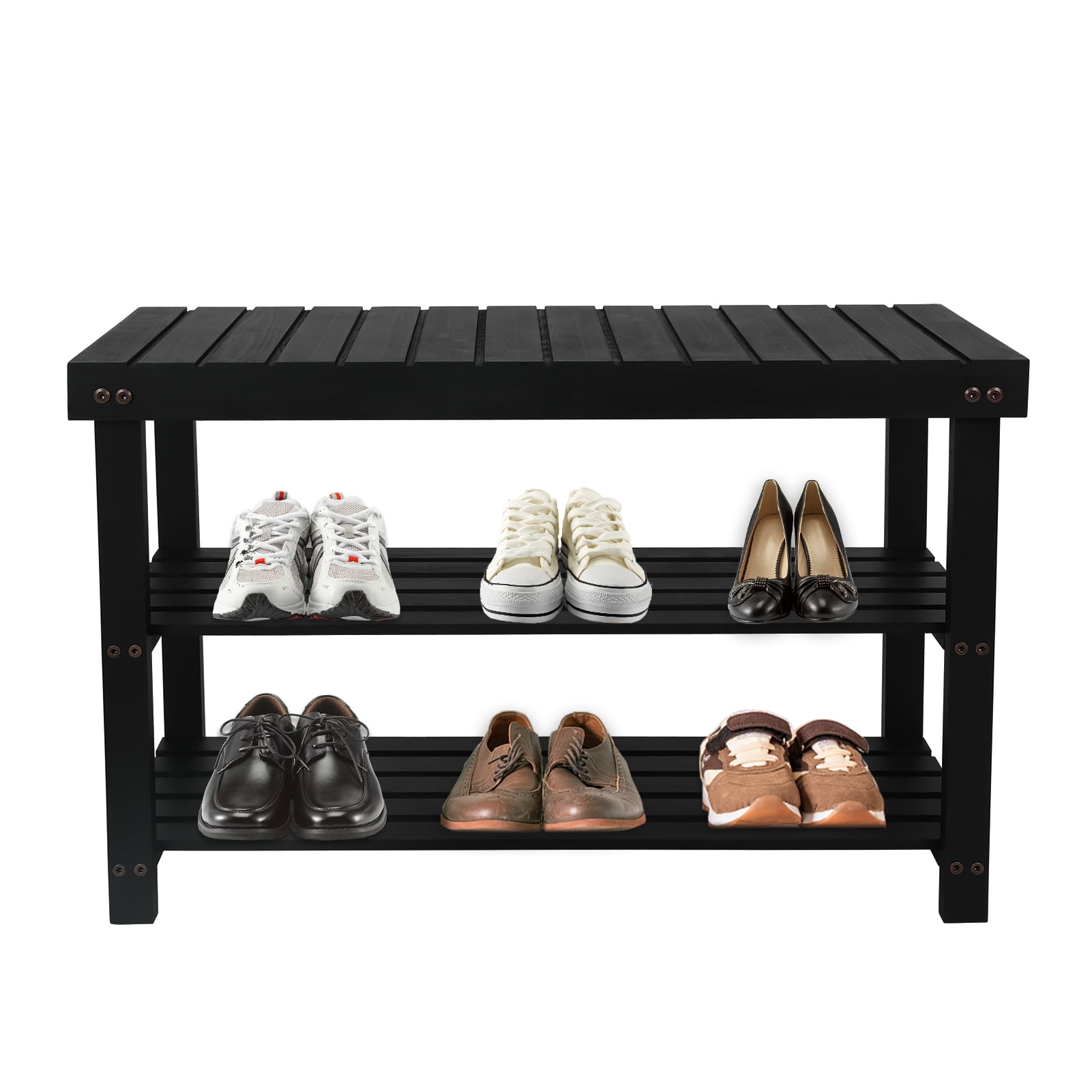 Black Wooden Shoe Racknull