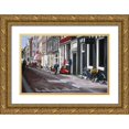 thumbnail image 1 of Hofstra,HJ 24x17 Gold Ornate Wood Framed with Double Matting Museum Art Print Titled - Street, 1 of 4