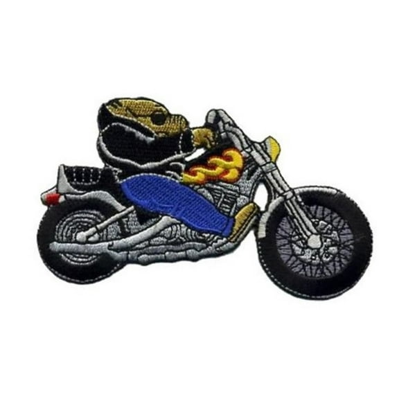 Hog Biker Riding Motorcycle Patch Pig Chopper Gang Embroidered Iron On Applique