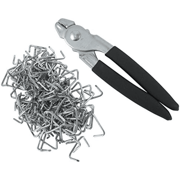 Hog Ring Pliers & 150 Galvanized Hog Rings, Professional Upholstery Installation Kit$$Tools & Hardware Other