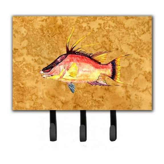 Hog Snapper On Gold Leash & Key Holder