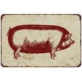 thumbnail image 1 of Hog Vintage Look Chic Distressed 8 x 12 High Gloss Metal 208120020116, 1 of 1