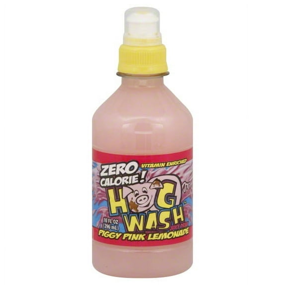Hog Wash Pink Lemonade Juice Drink, 10 Fl. Oz.