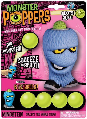 Hog Wild Monster Popper Mindstein with 6 Squeeze And Pop-Out Balls