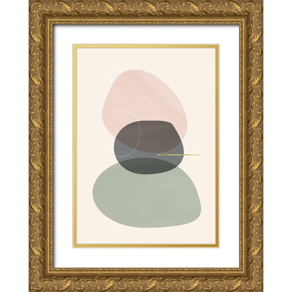 Hogan, Aoibhne 11x14 Gold Ornate Wood Framed with Double Matting Museum Art Print Titled - Centre Harmony