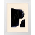 thumbnail image 1 of Hogan, Aoibhne 14x18 White Modern Wood Framed Museum Art Print Titled - Blobs of Black I , 1 of 4