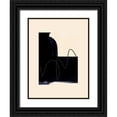 thumbnail image 1 of Hogan, Aoibhne 15x18 Black Ornate Wood Framed with Double Matting Museum Art Print Titled - Blobs of Black III, 1 of 4