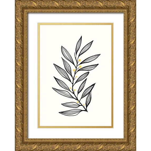 Hogan, Aoibhne 18x24 Gold Ornate Wood Framed with Double Matting Museum Art Print Titled - Flowing Breeze