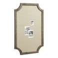 thumbnail image 1 of Hogan Framed Scalloped Decorative Wall Pinboard, Rustic Brown, 24 x 36, Rustic Farmhouse Bulletin Board for Wall Organization and Decorative Displays, 1 of 7