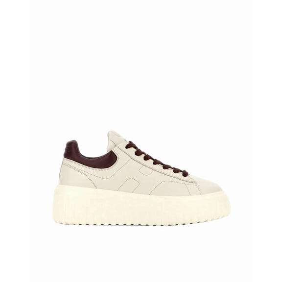 Hogan H-Stripes Ivory/Bordeaux Sneakers Neutrals (Women's)