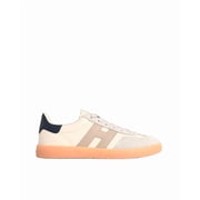 Hogan Low-Top Sneakers With Smooth Leather And Nappa Details Neutrals Mens