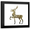 thumbnail image 1 of Hogan, Melody 12x12 Black Modern Framed Museum Art Print Titled - Glimmer Deer 2, 1 of 5