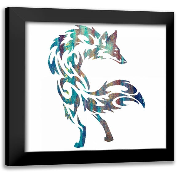 Hogan, Melody 12x12 Black Modern Framed Museum Art Print Titled - Tribal Timber 4