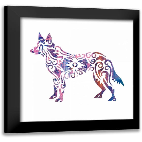 Hogan, Melody 12x12 Black Modern Framed Museum Art Print Titled - Tribal Timber 5