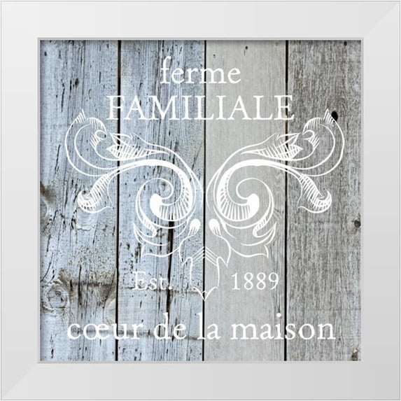 Hogan, Melody 12x12 White Modern Wood Framed Museum Art Print Titled - French Farmhouse 1
